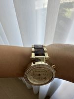 Michael Kors Damenuhr goldfarben mit Steinbesatz gebraucht