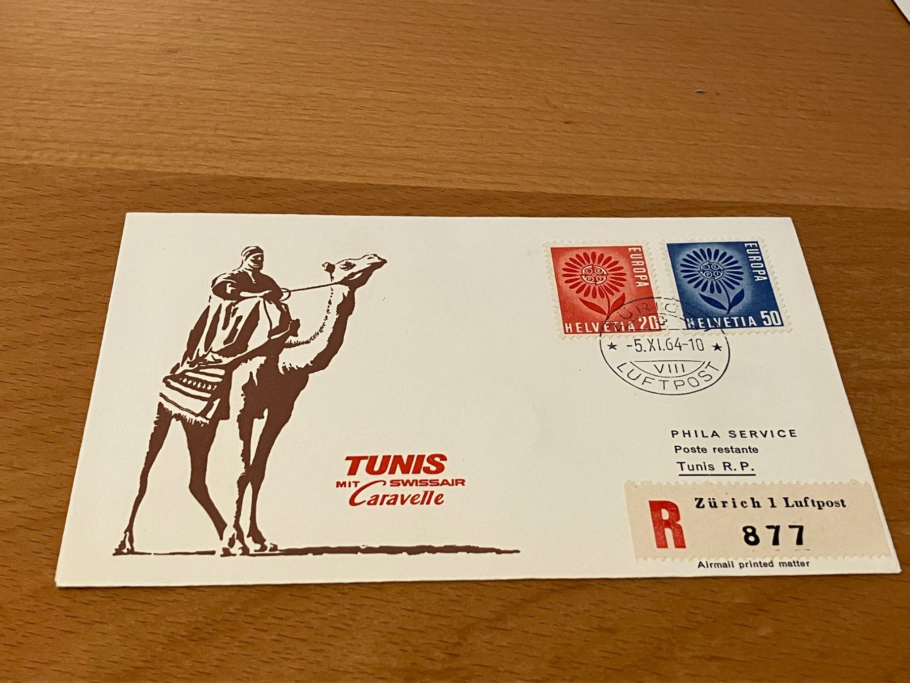 Alle Briefmarken: Swissair Einschreiben – Gebraucht aus Koblenz von mar_c2pj