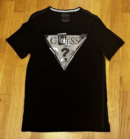 Guess T-Shirt Herren, Schwarz, Grösse S