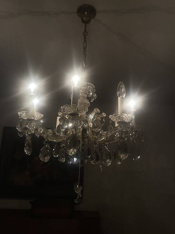 Lampadari & plafoniere: antiker Kristall-Kronleuchter – Usato da Schaffhausen venduto da livianoa