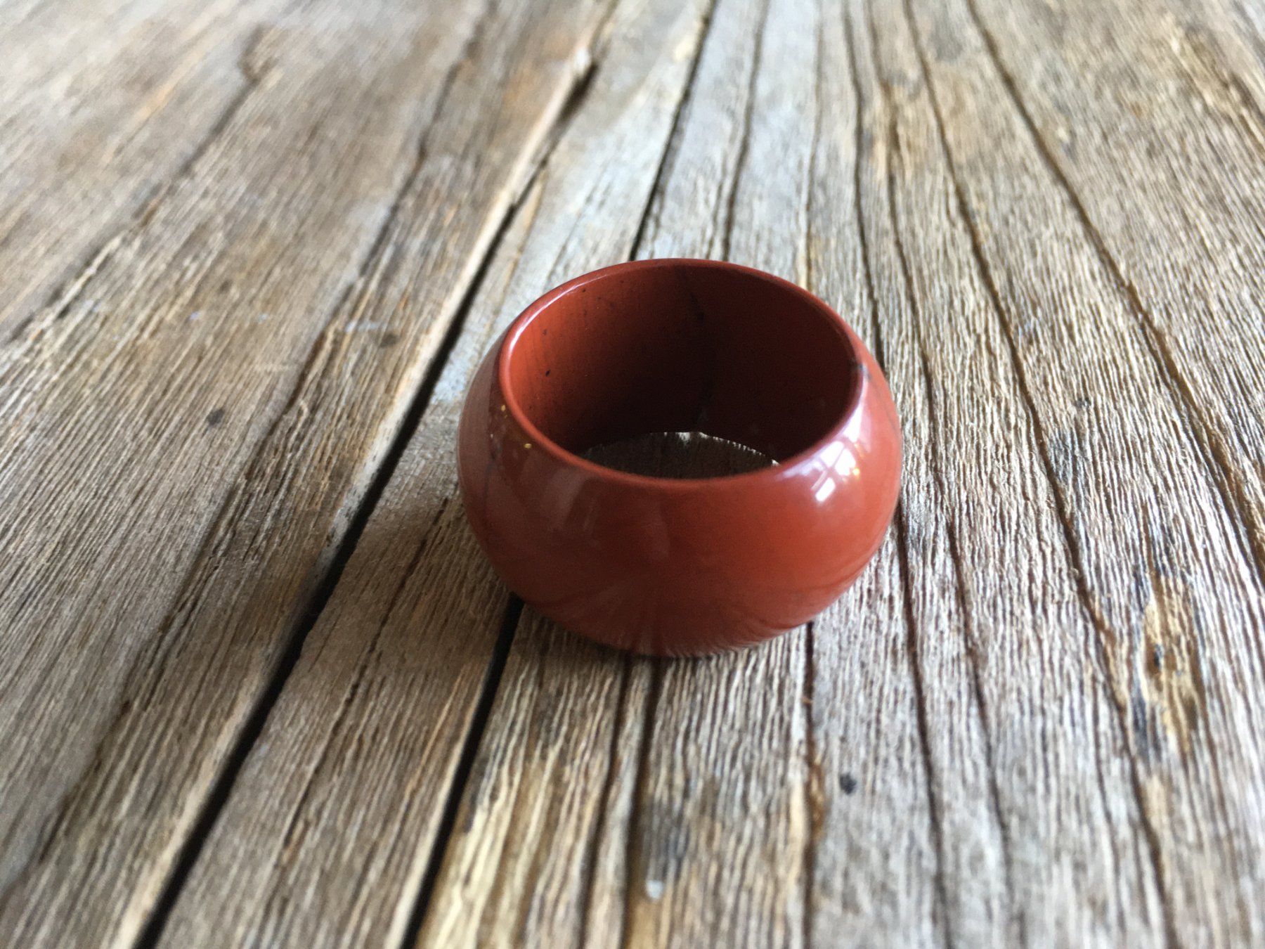 Anelli: JASPIS ROT  FINGERRING  BREITE 14,8mm  GRÖSSE 64 – Nuovo e nell'imballaggio originale da Aesch ZH venduto da LiquidAktion