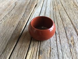 JASPIS ROT  FINGERRING  BREITE 14,8mm  GRÖSSE 64