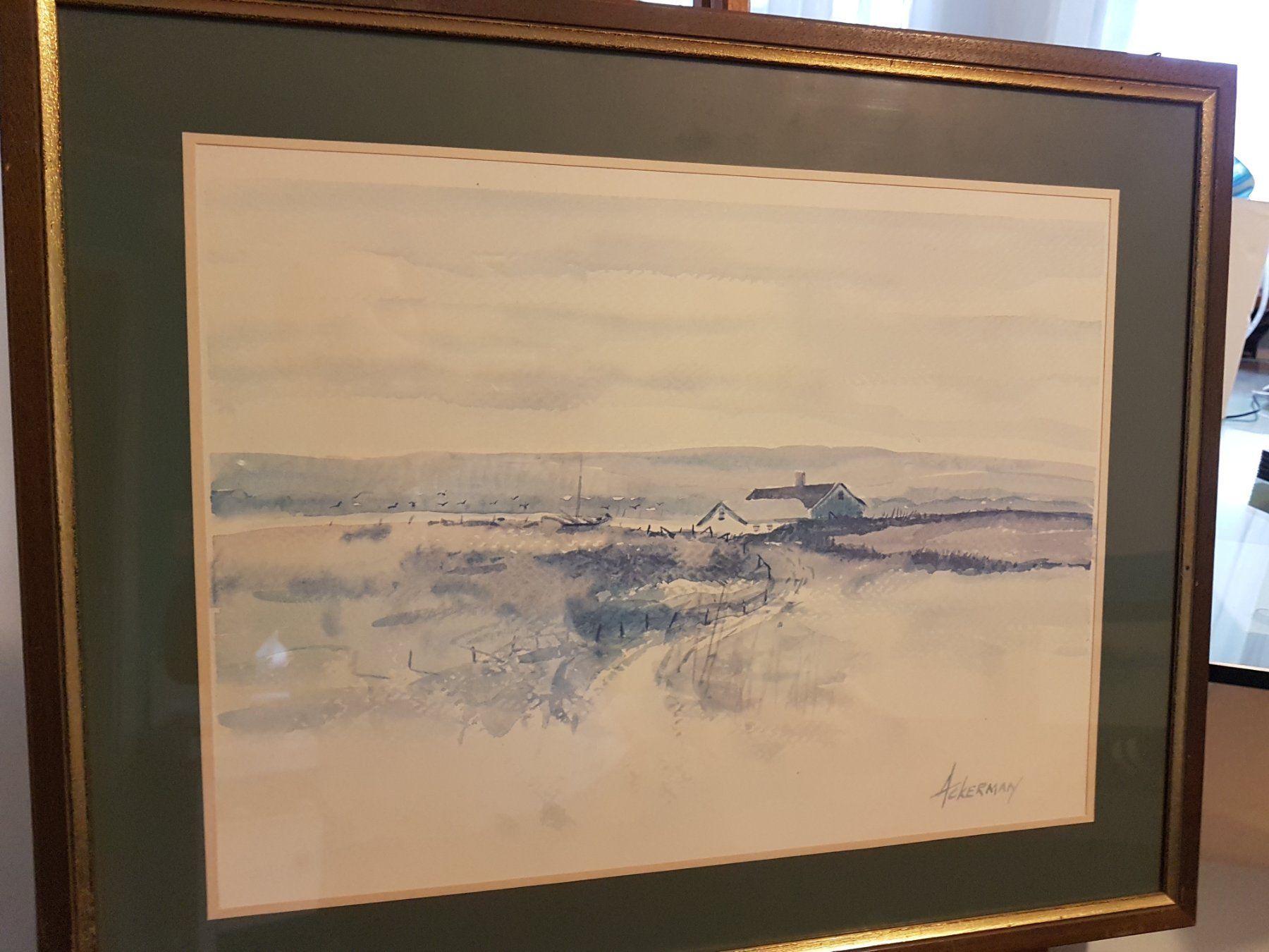 Gemälde: Frank Edward Ackermann – "Riverhouse" – Original EMSA – Gebraucht aus Glattbrugg von casabelavista 3