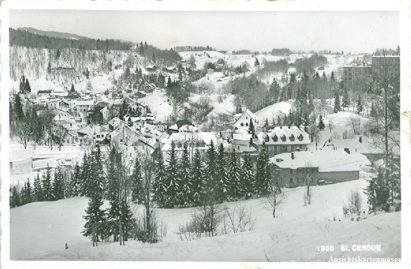 Cartoline postali: St. Cergue - im Winter + 1954 – Usato da Emmenbrücke venduto da teestube