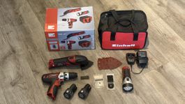Einhell Tool-Set Akkuschrauber Multfunktion-Schleif + Lampe
