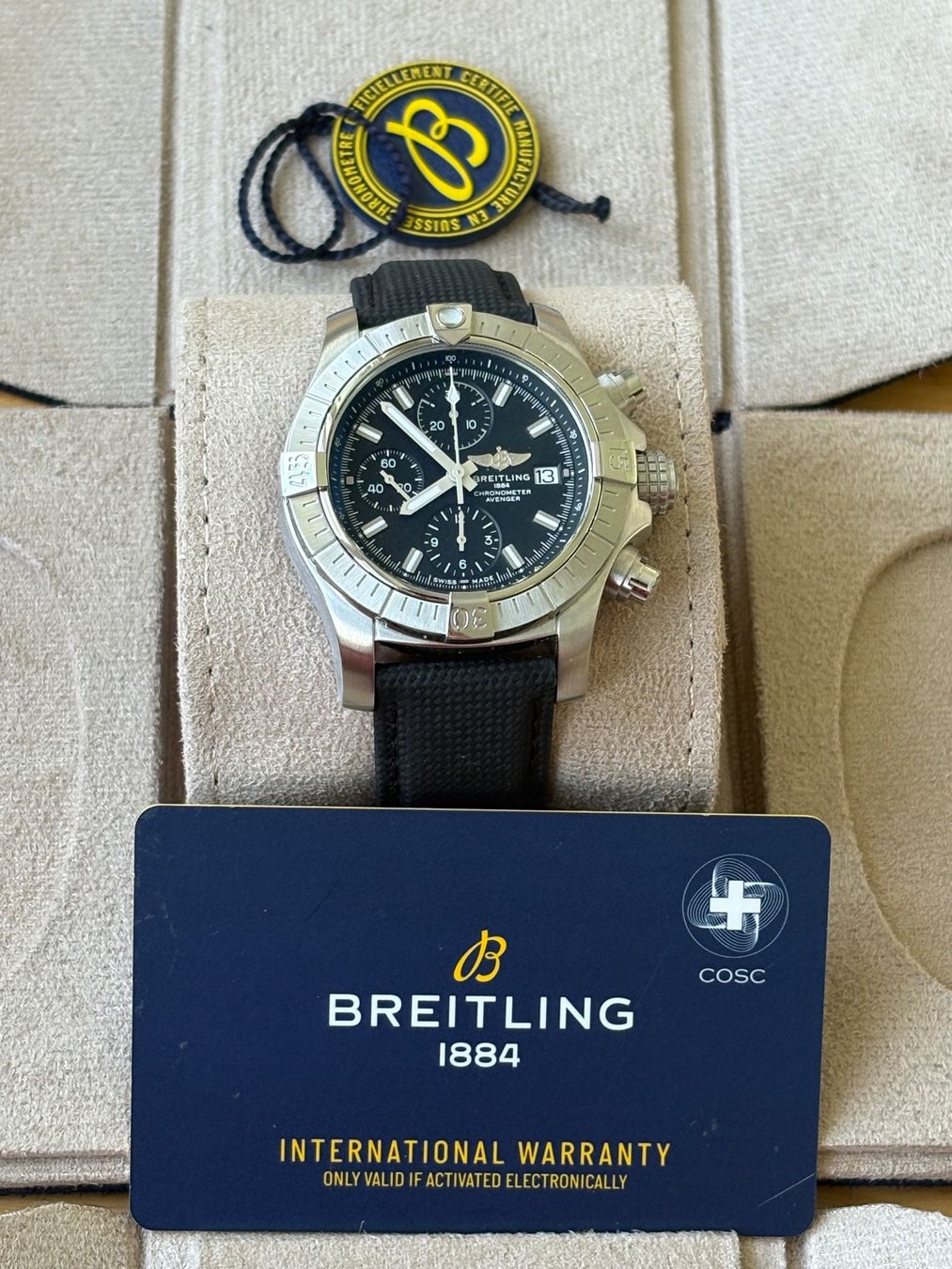 Breitling Orologi: Breitling Avenger Chronograph 43 Fullset mit Garantie – Usato da Birsfelden venduto da Mynos 9