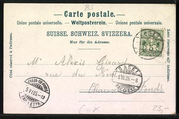 Cartoline postali: Litho Basel, Restaurant Schützenhaus, S – Usato da Berlin venduto da bartko-reher 1