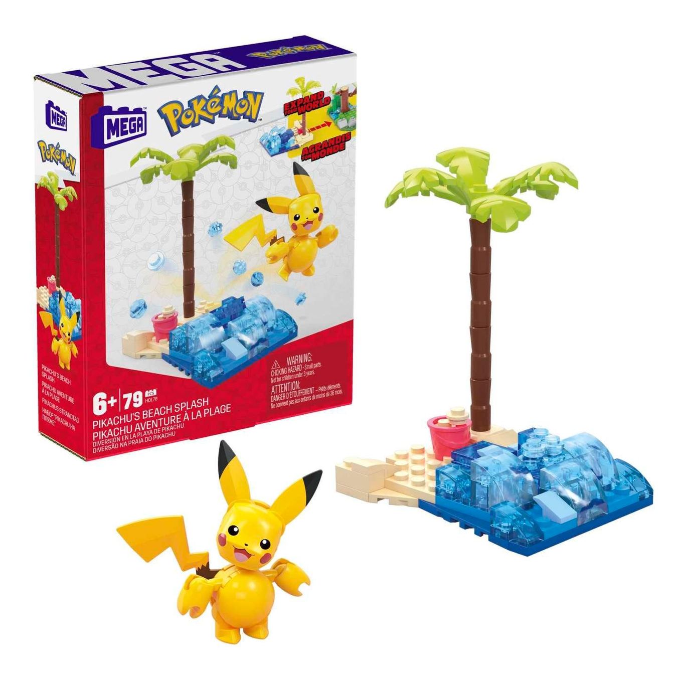 Mega Kit di costruzioni: Mega Pokémon Pikachus Strandtag HDL76 – Nuovo e nell'imballaggio originale da Basadingen venduto da NekoBricks