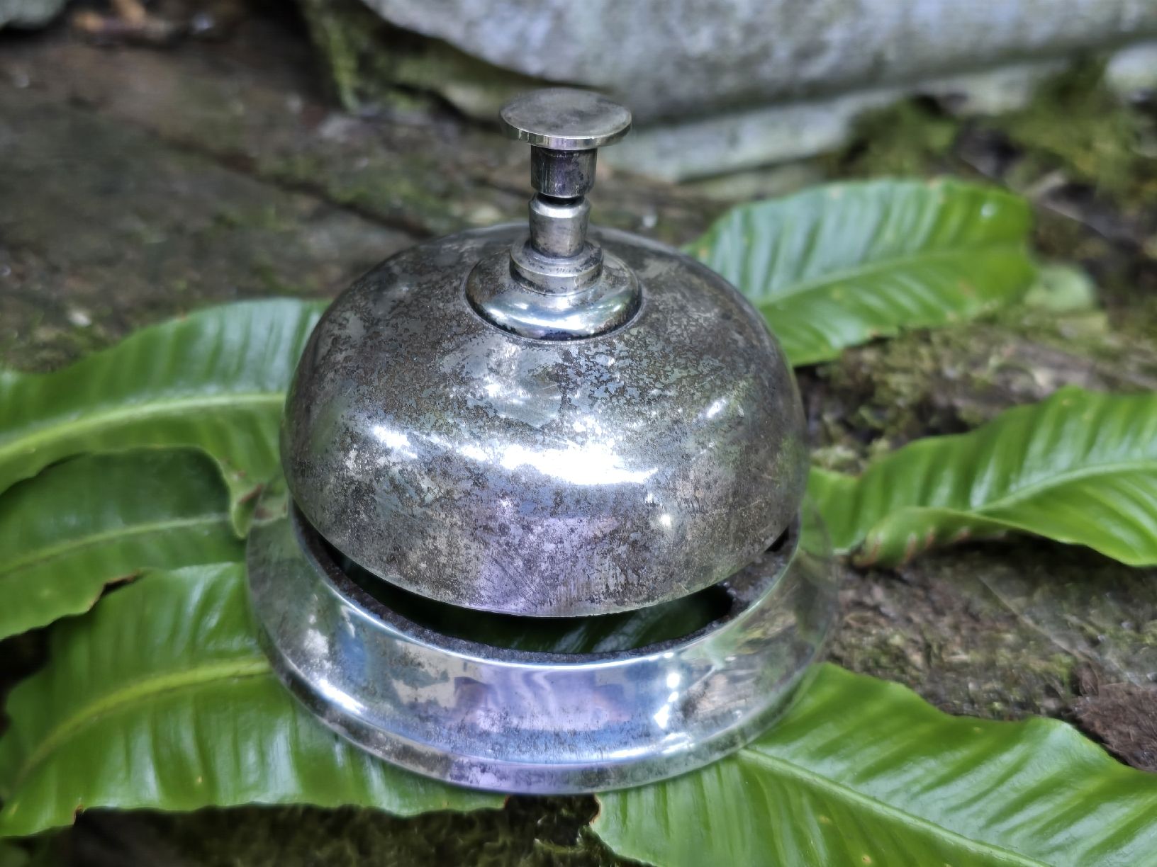 Sveglie: Versilberte Tischgloke – Usato da Walkringen venduto da Vanuca