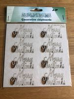 Chipboard "Merry Christmas" - P