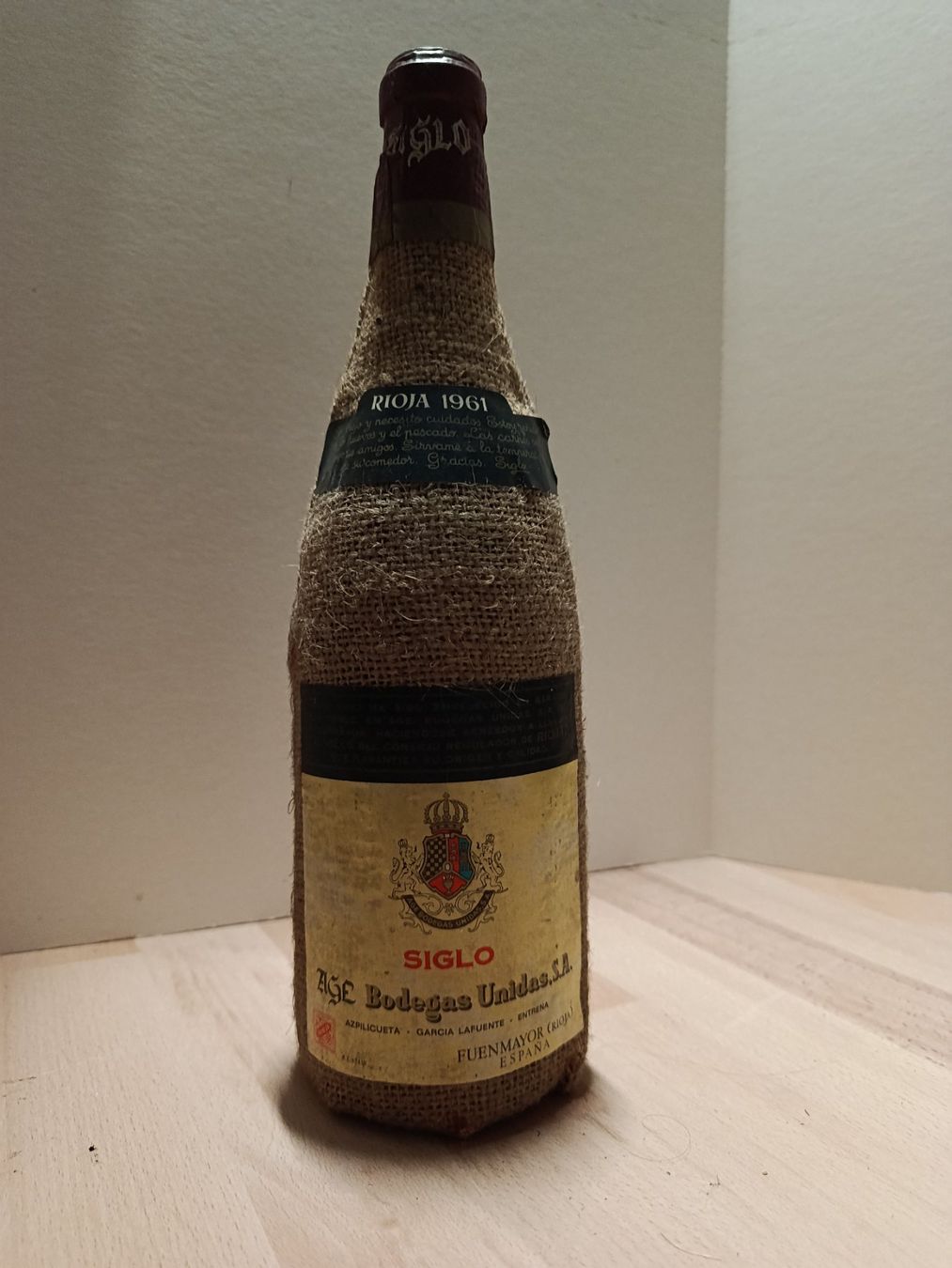 Rioja Vino: Rioja Siglo 1961 – Usato da Mörschwil venduto da Erwin8242