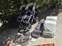 Bugaboo Donkey2 mit viel Zubehör grau
