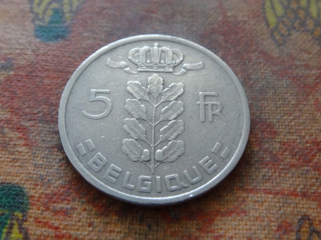 Tutti le monete: BELGIQUE  5  Francs  1958 – Usato da Romanel-sur-Lausanne venduto da Swift13 1