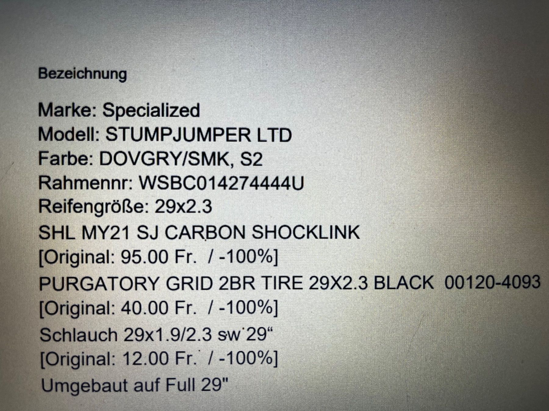 Specialized Biciclette: Specialized Stumpjumper Fully, Top Zustand, sofort! – Nuovo (secondo la descrizione) da Biberstein venduto da lexus430 8