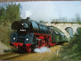 Deutsche Schnellzuglok 01 0509-8 vor Sonderzug im März1993