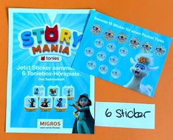 MIGROS Story Mania 6 Sticker für Toniebox