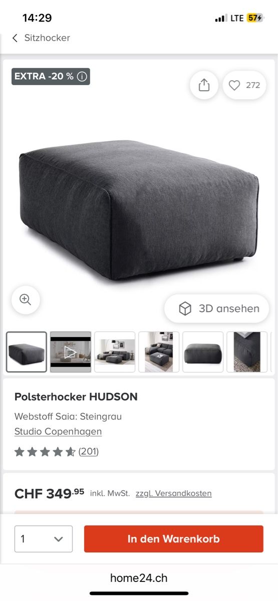 Divani: XXL Couch / Wohnlandschaft / Sofa inkl. Hocker – Usato da Basel venduto da isa_77kw 4