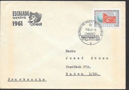 Sonderbrief A. 892 Escalade Genève 9.12.1961