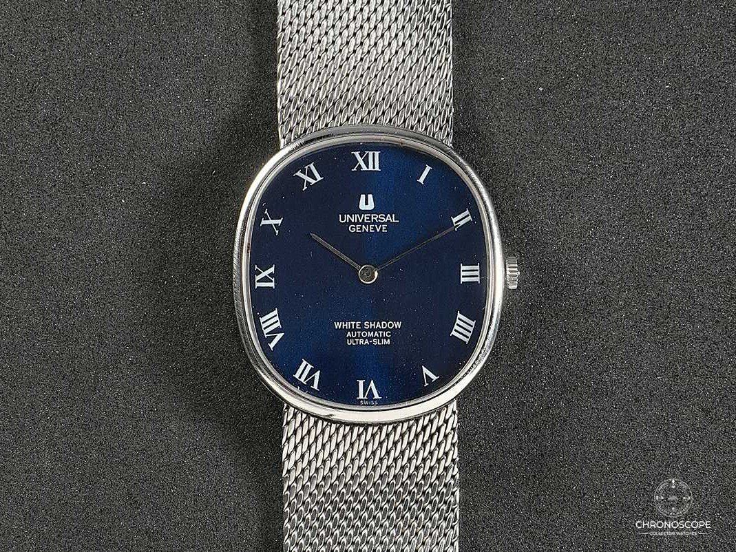 Universal Genève Orologi: Universal Geneve White Shadow Ellipse, Microrotor Cal. 2-66, – Usato da Luzern venduto da ChronoScope6004