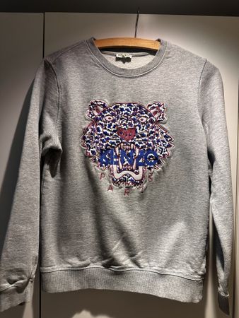 Kenzo Pulli in Grau/Pink