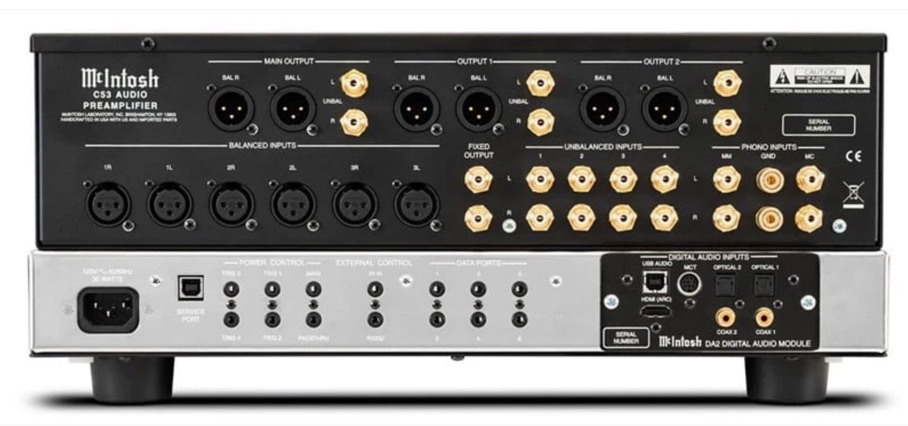 McIntosh Amplificatori: McIntosh C53 Audio Preamplifier mit DA2 Modul neuwertig – Usato da Worb venduto da hclass 2
