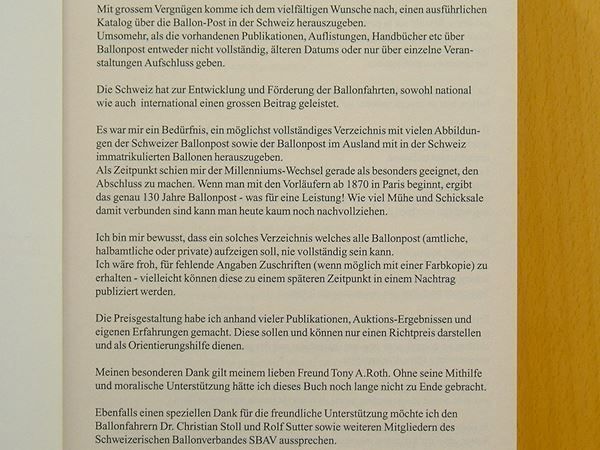 Libri: Ballonpost Schweiz von Peter Muggler – Nuovo e nell'imballaggio originale da Affoltern am Albis venduto da Rayon13 1