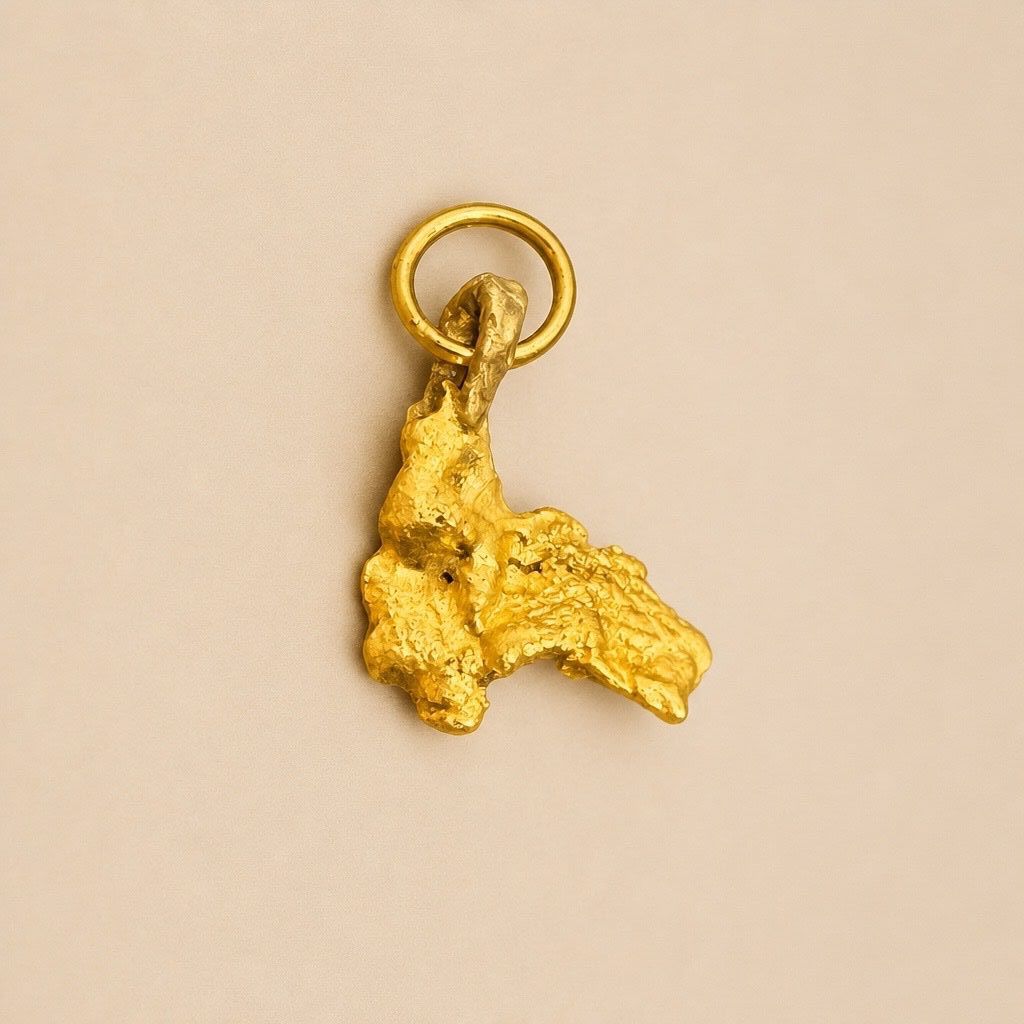 Edelmetalle: Gold Nugget Anhänger – Neu (gemäss Beschreibung) aus Wohlen AG von Maewa-Gold