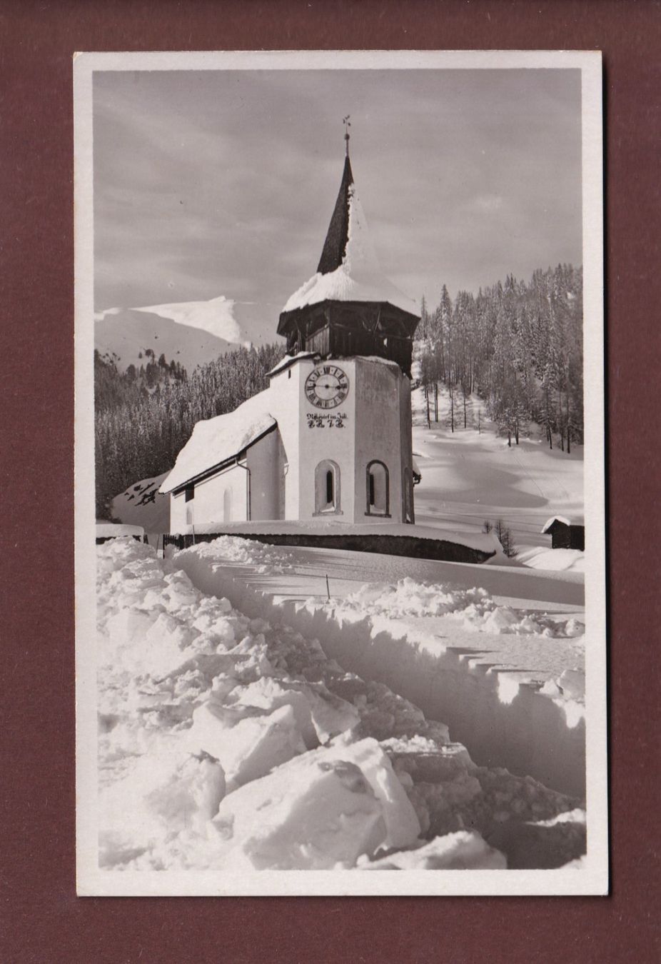Cartoline postali: FRAUENKIRCHLI bei Davos – Usato da Pully venduto da nicecards