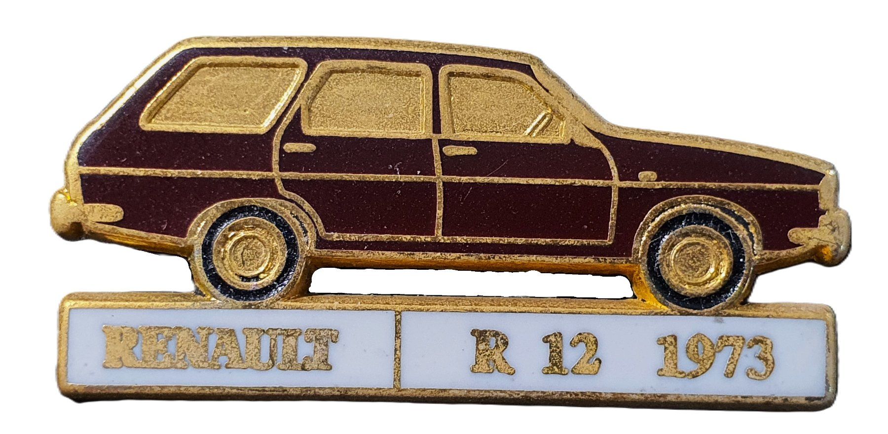 Plaketten & Abzeichen: U513 - Pin Renault R 12  1973 – Gebraucht aus Reinach BL von Boston-Verkauf