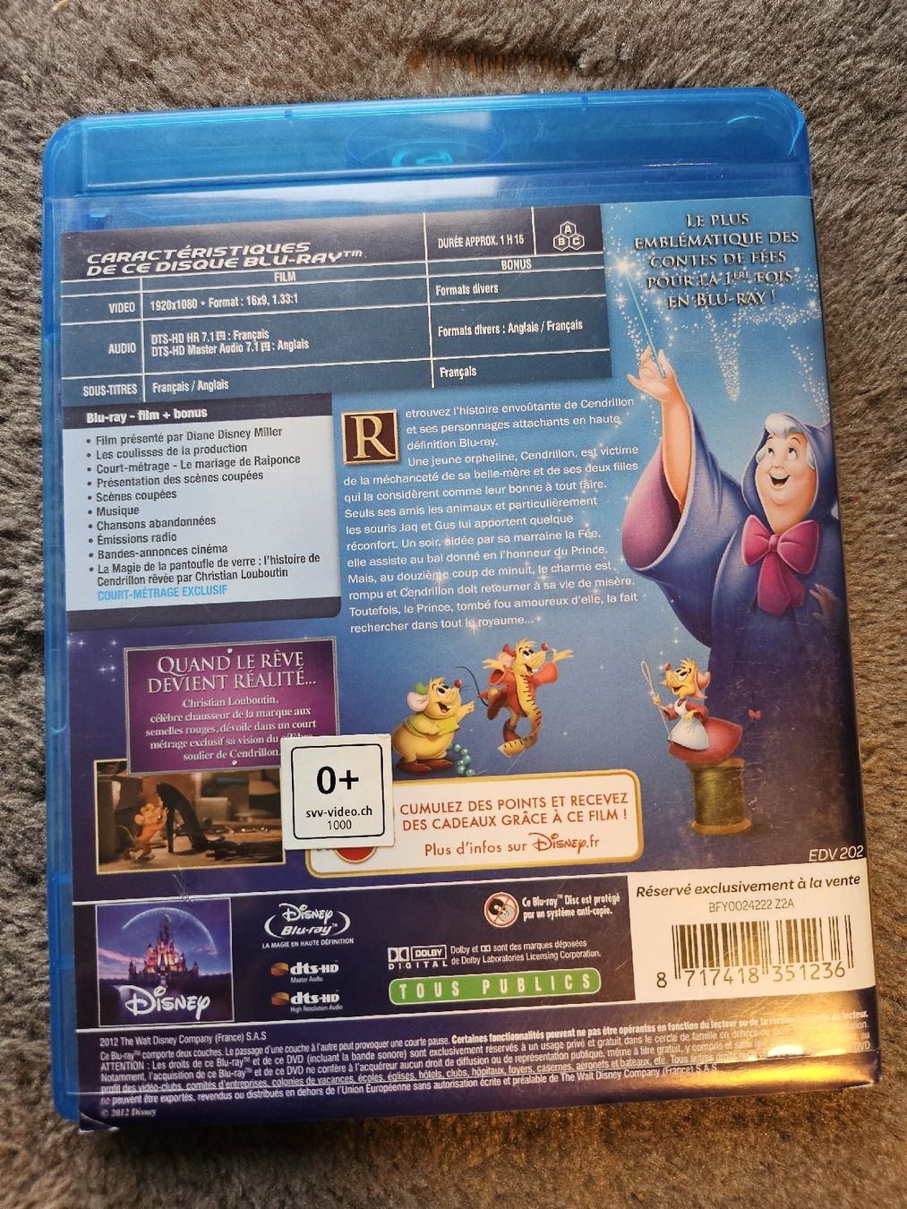 Tutti i DVDs: Cendrillon Blu-Ray Disney – Usato da La Joux FR venduto da car_ck96 2