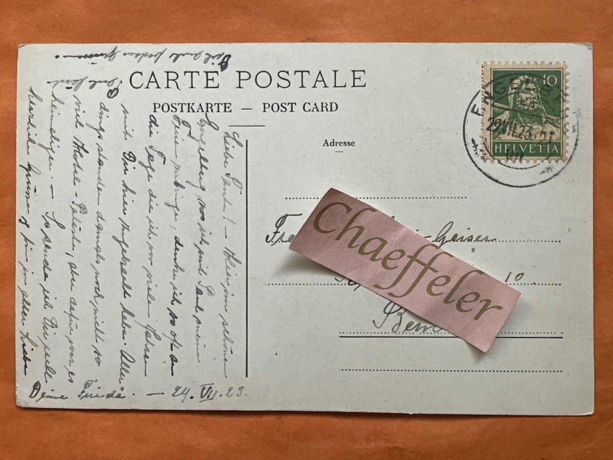 Cartoline postali: 1923  Engelberg von der Arnialp aus. – Usato da Zürich venduto da Chaeffeler 1