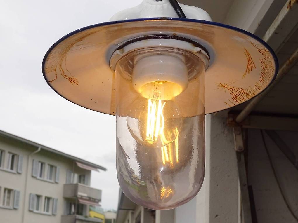 Lampadari & plafoniere: Antike Hängelampe E-Mail / Keramik / Glas – Usato da Heiden venduto da Schlosser08 4