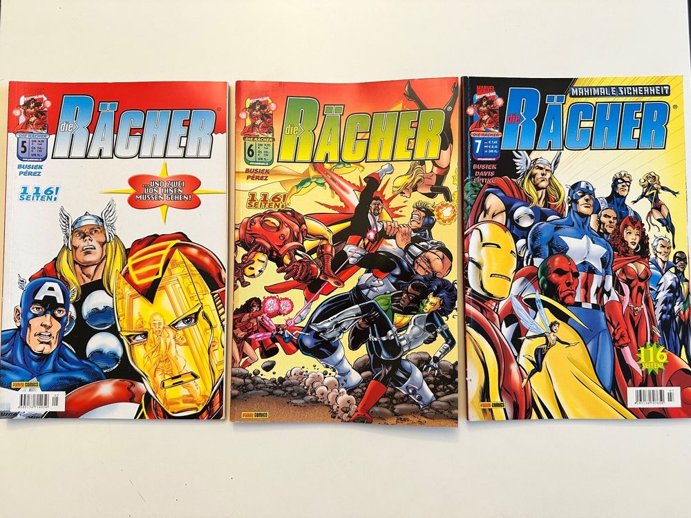 3er Set - DIE RÄCHER 5 bis 7 - MARVEL - DEUTSCHLAND (Gebraucht) in ...