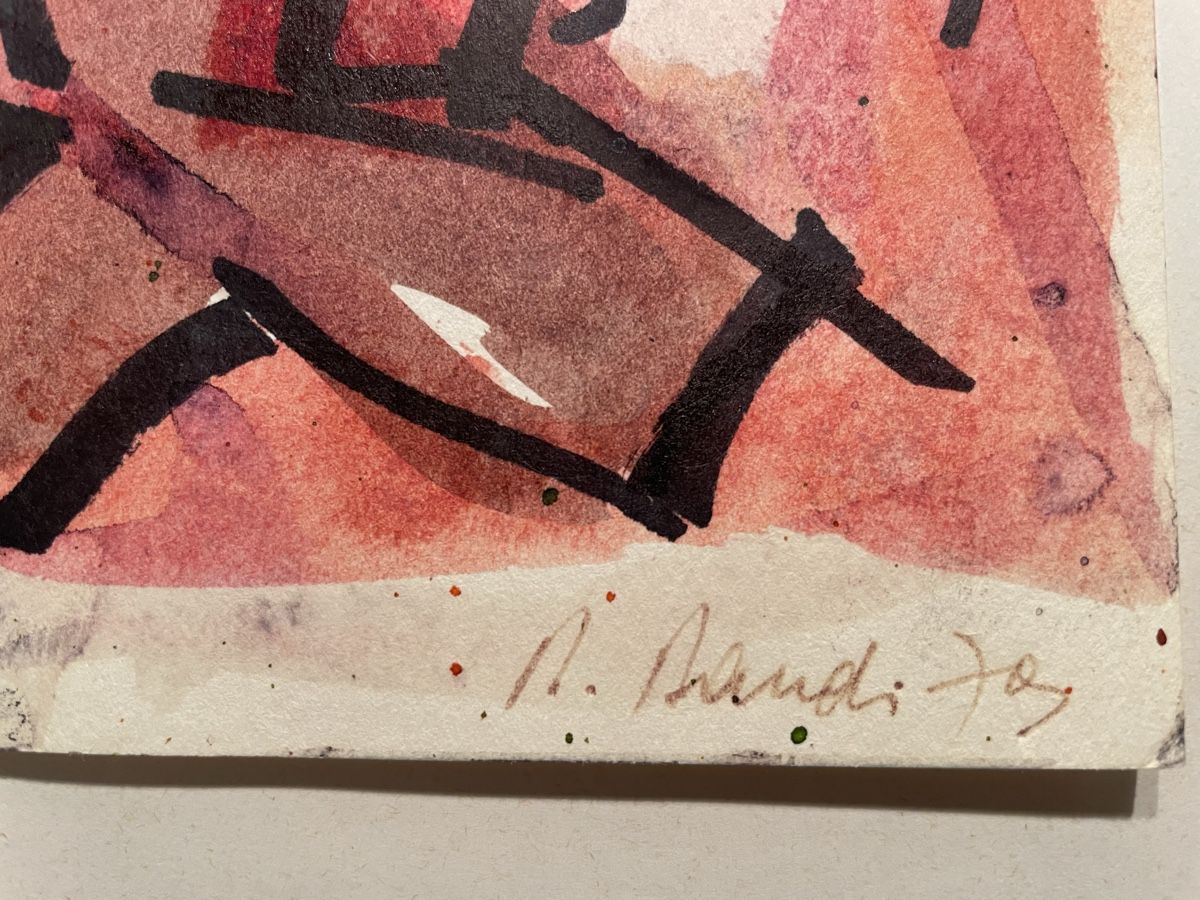 Dipinti: Expressives Aquarell, signiert – Usato da Hindelbank venduto da chinok01 2