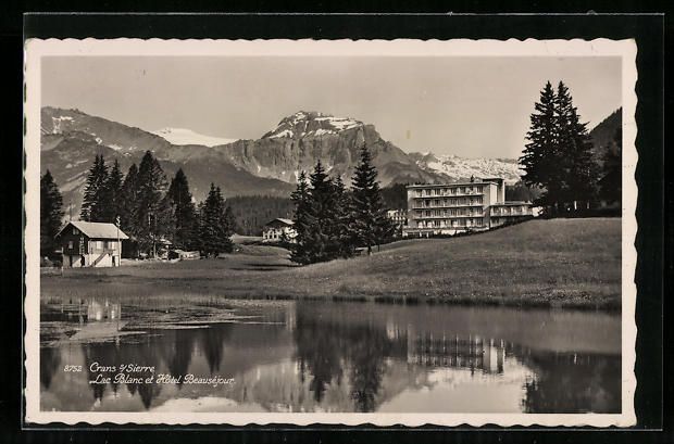 Cartoline postali: Crans sur Sierre, Lac Blanc et Hotel Bea – Usato da Berlin venduto da bartko-reher