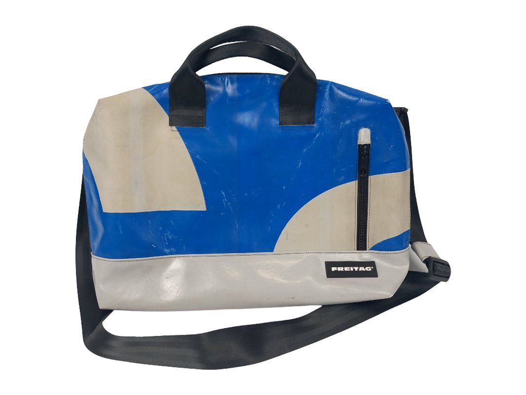 Freitag Sacs: FREITAG Tasche blau weiss – D'occasion à Hünenberg par Restwert_Zug
