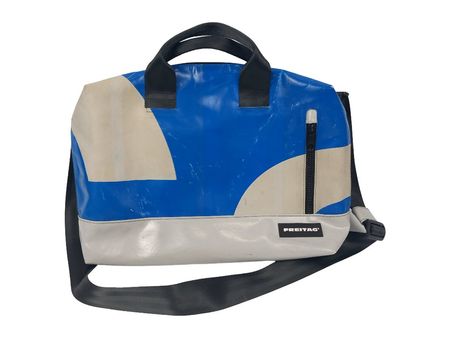 FREITAG Tasche blau weiss