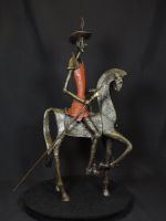 Skulptur Don Quijote nach Salvador Dali, Bronze Figur