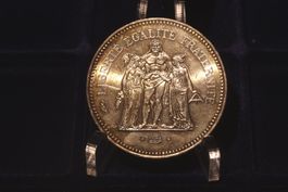Silber 50 Francs Frankreich 1973 fast Prägefrisch