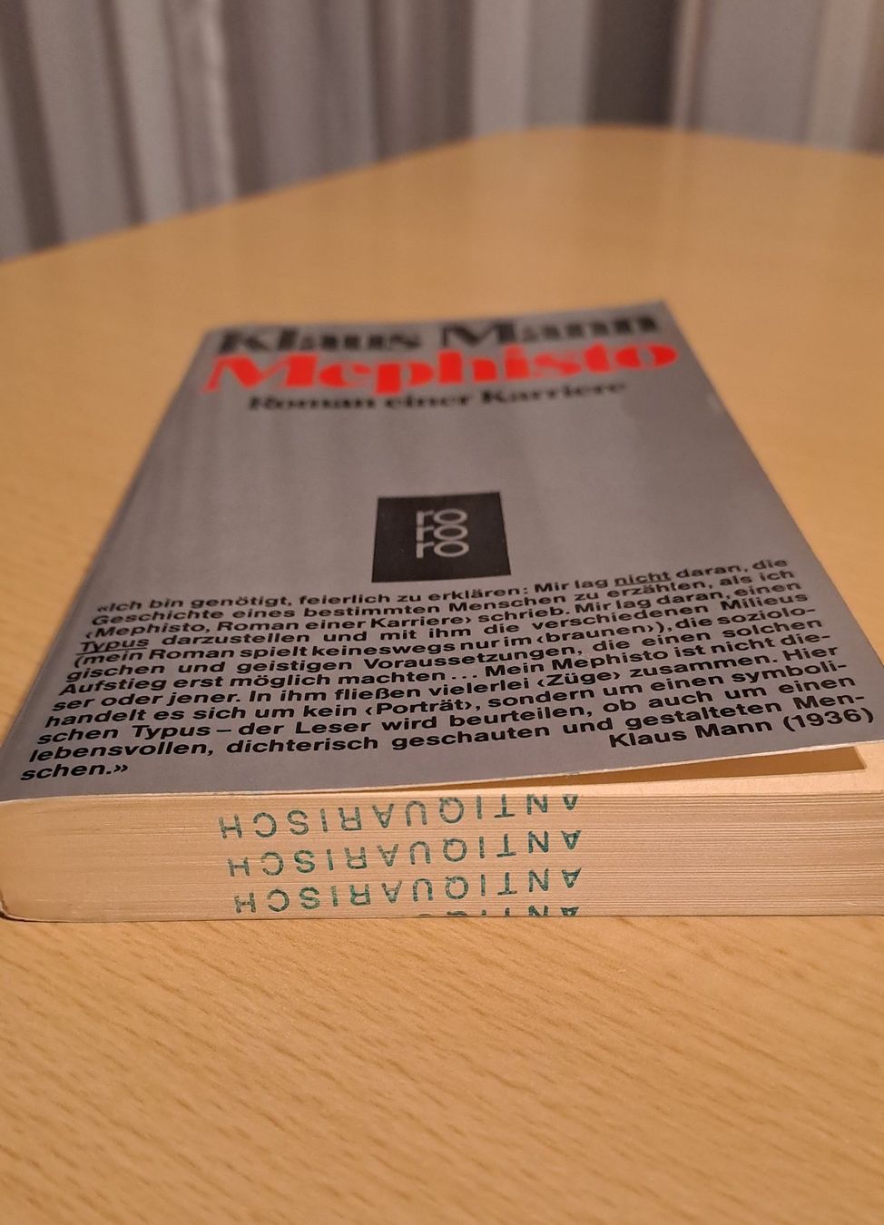 Libri: Klaus Mann - Mephisto: Roman einer Karriere – Usato da Root venduto da Umo63 1