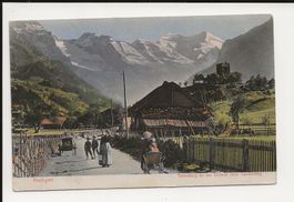 AK 1916 Frutigen Tellenburg , Strasse nach Kandersteg