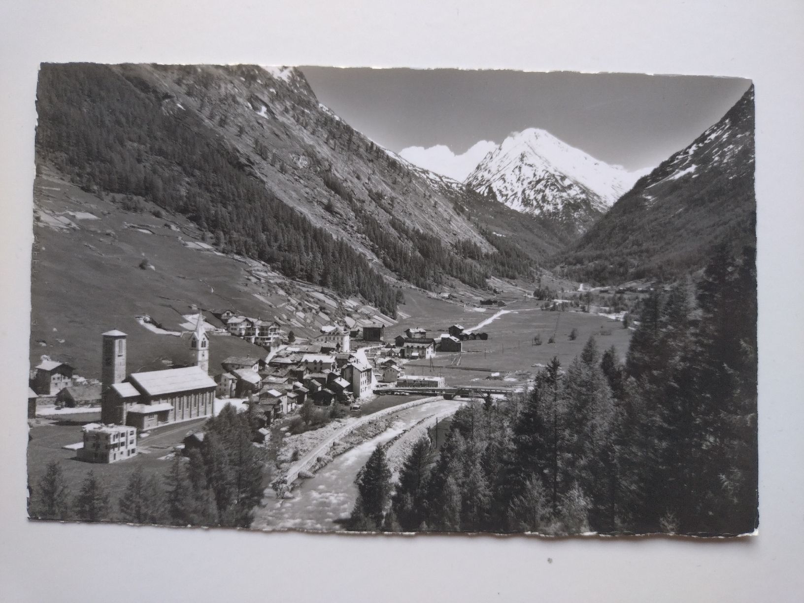 Ansichtskarten: Carte postale ancienne Saas-Grund avec Mitelgratt  – Gebraucht aus Farvagny-le-Grand von LaCaverne