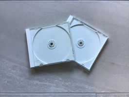 CD Hülle 2-er Set weiss normale Dicke