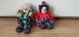 2 herzige Vintage  Clowns, Gilde Handwerk, ab CHF 1.00!