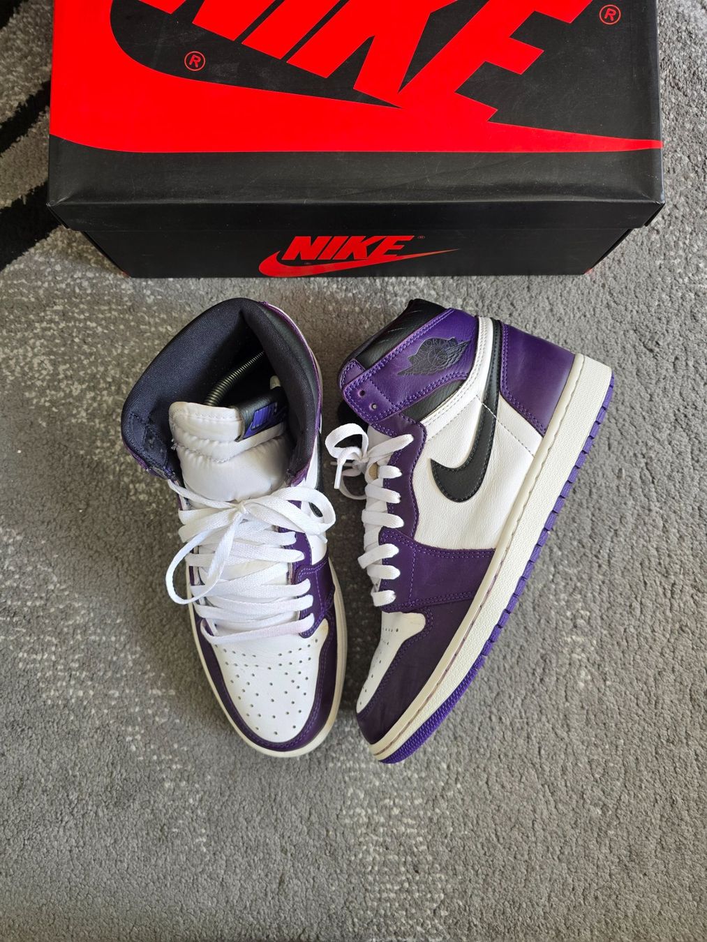 Scarpe da uomo: Jordan 1 high court purple – Usato da Bôle venduto da A_Kickstory