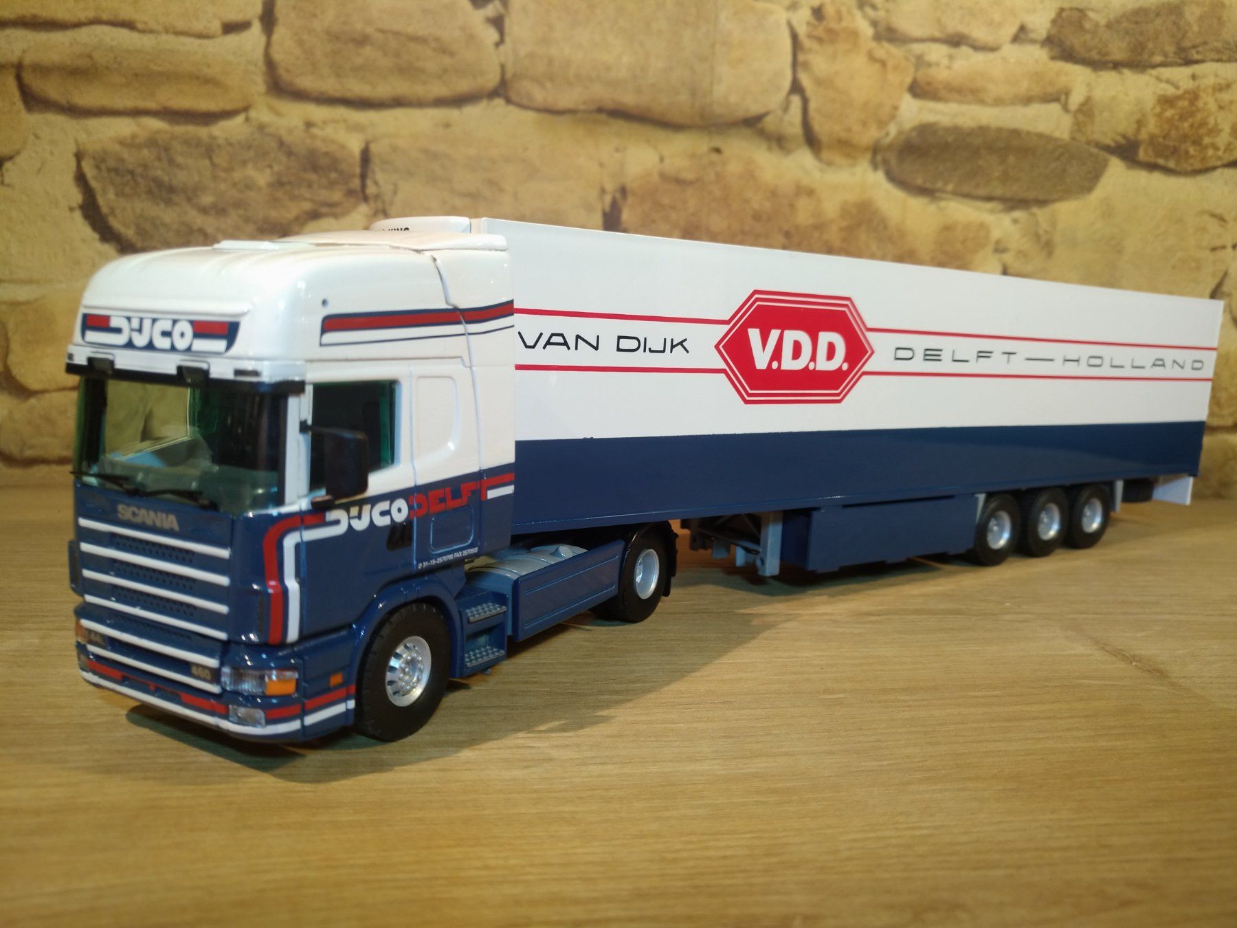 Tekno Modellbausätze & Standmodelle: Tekno 1:50  Scania  144  V8 V.D.D. – Gebraucht aus Ennetmoos von Truckdiver