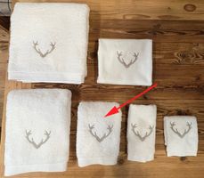 8 Stück Frottee-Handtücher, Weiss, 50x100 cm von Pure