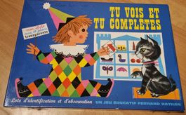 Jeu Loto transparent, Ferdinand Nathan, vintage 1968