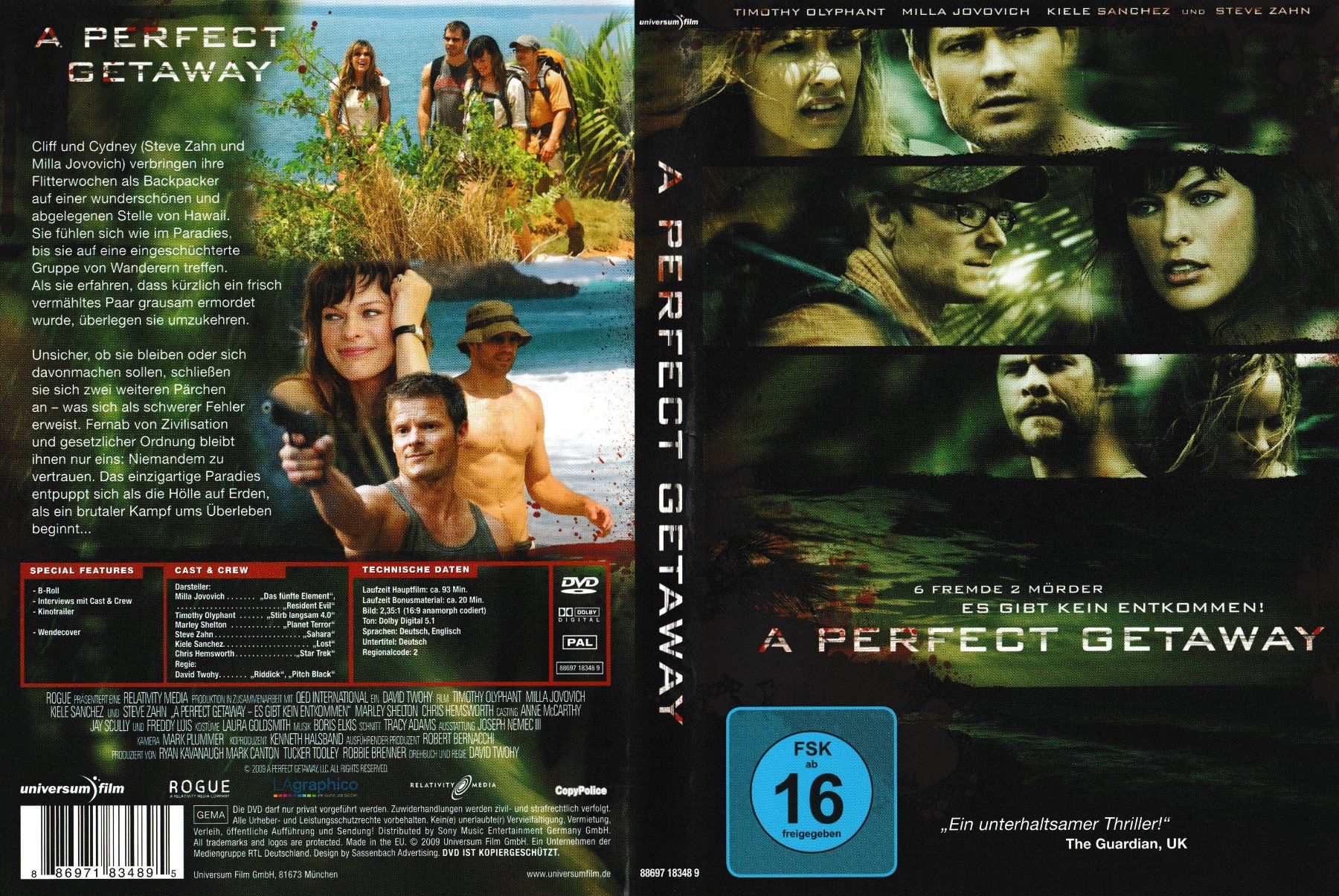Tutti i DVDs: DVD - A Perfect Getaway – Usato da Langnau am Albis venduto da MediaRescuerKeLoX