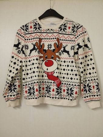 Kinder Pullover PatPat Rentier Weihnacht Grösse 8-9 Jahre